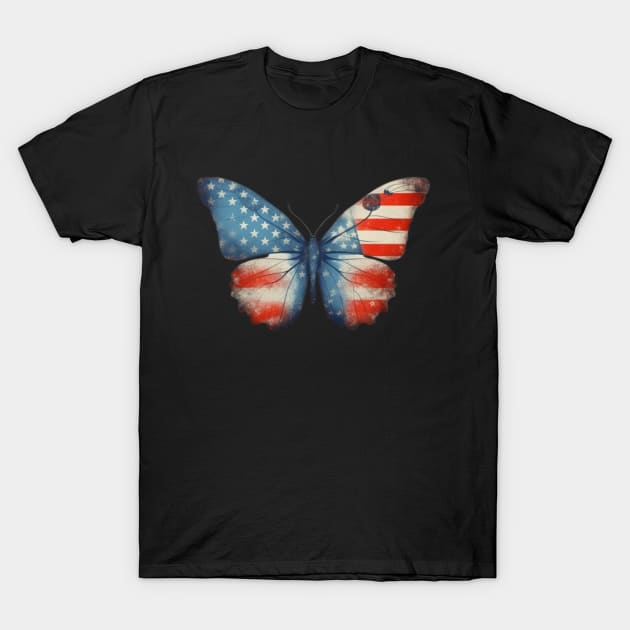 American Patriot Butterfly T-Shirt by ThatSimply!